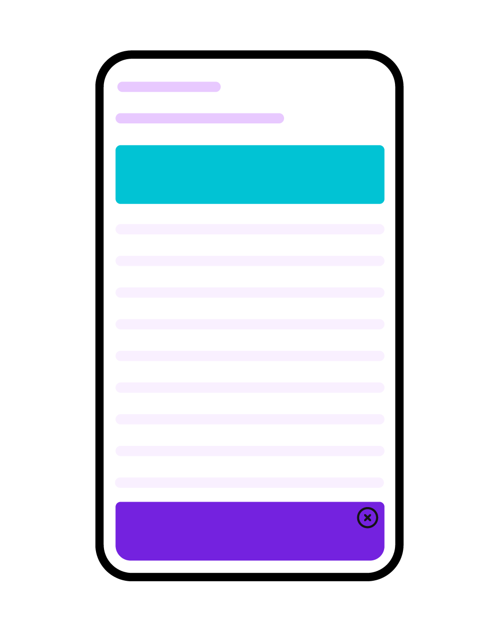 Banner ad format mockup