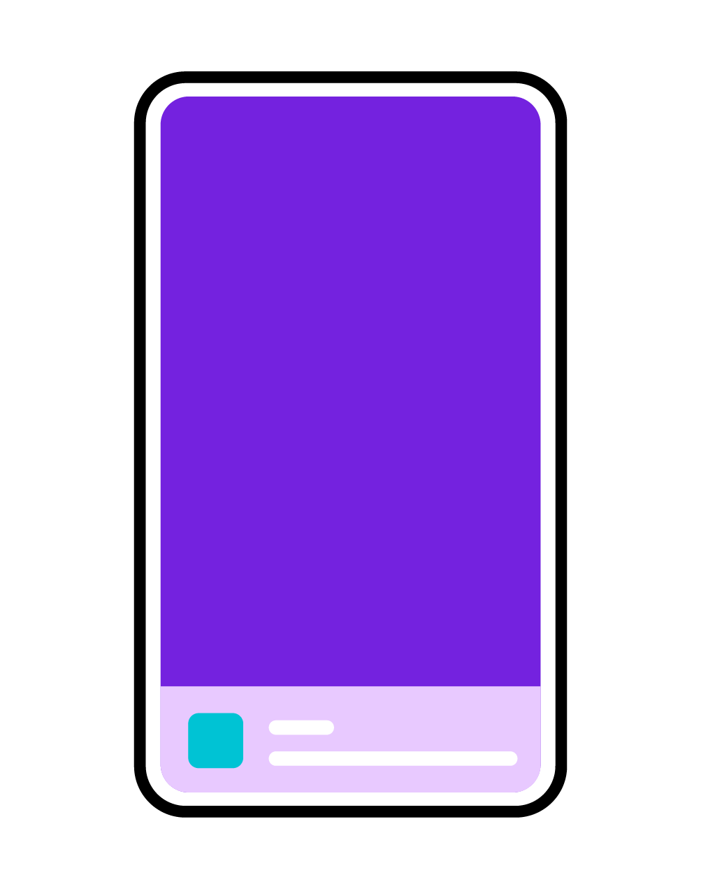 Splash ad format mockup